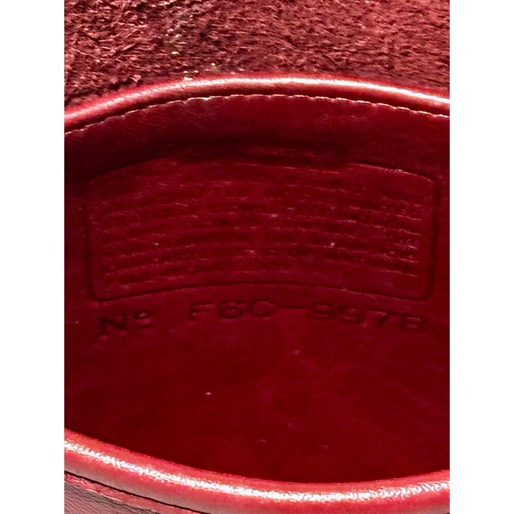 Vintage Coach Small Sidepack 9978 Red Leather Belt Bag Crossbody USA - Picture 7 of 12